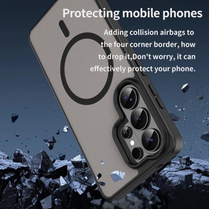 OEM - Mobilskal för Samsung Galaxy S26 Ultra Magnetiskt TPU + PC - Svart