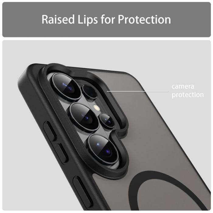 OEM - Mobilskal för Samsung Galaxy S26 Ultra Magnetiskt TPU + PC - Svart