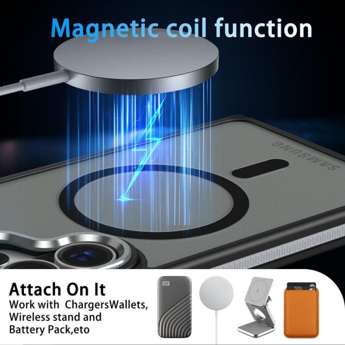 OEM - Mobilskal för Samsung Galaxy S26 Ultra Magnetiskt TPU PC - Svart