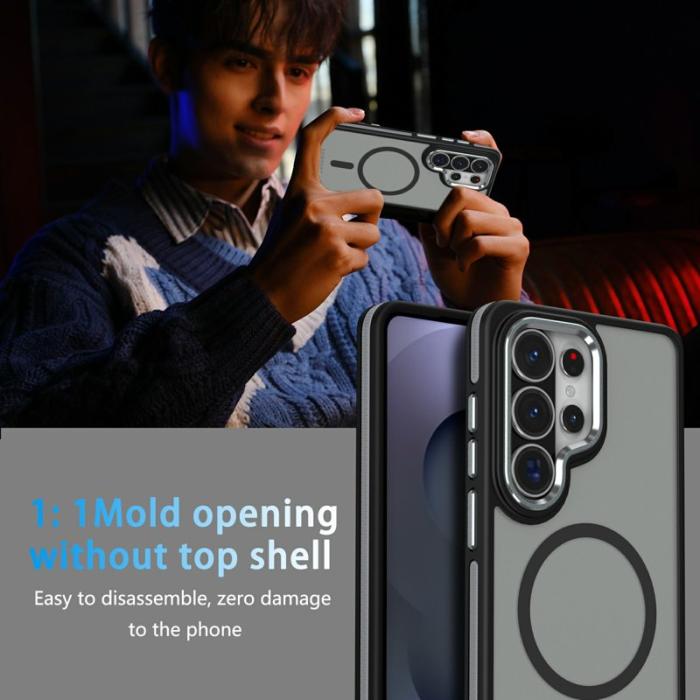 OEM - Mobilskal för Samsung Galaxy S26 Ultra Magnetiskt TPU PC - Svart