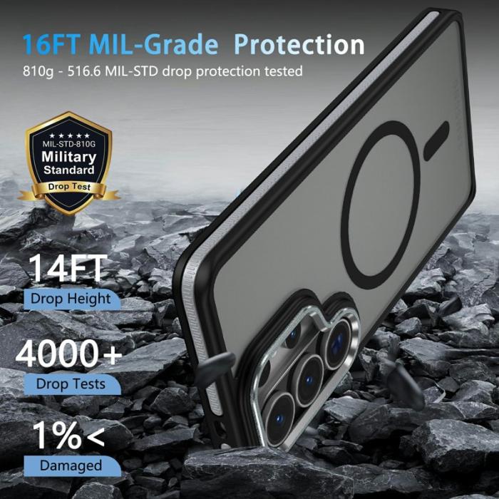 OEM - Mobilskal för Samsung Galaxy S26 Ultra Magnetiskt TPU PC - Svart