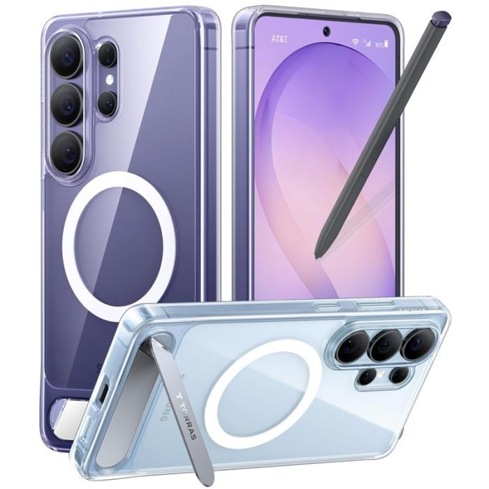 Torras - Torras Mobilskal för Samsung Galaxy S26 Ultra Magnetiskt TPU + PC - Transparent