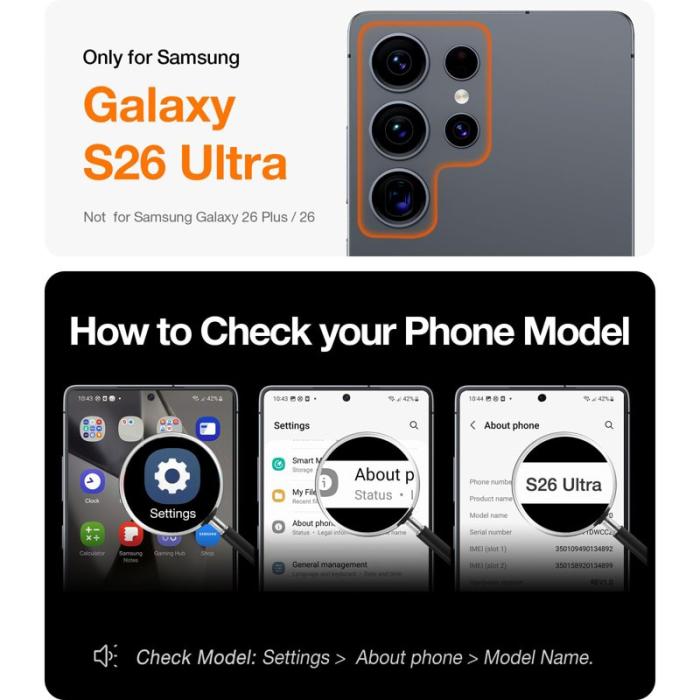 Torras - Torras Mobilskal för Samsung Galaxy S26 Ultra Magnetiskt TPU + PC - Transparent