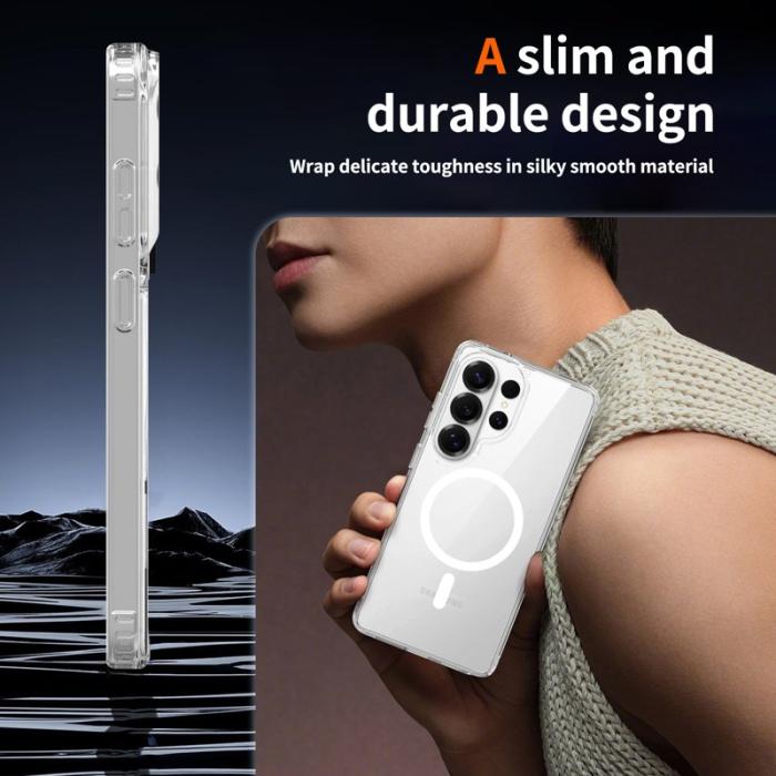 OEM - Mobilskal för Samsung Galaxy S26 Ultra Magnetiskt TPU + PC - Transparent