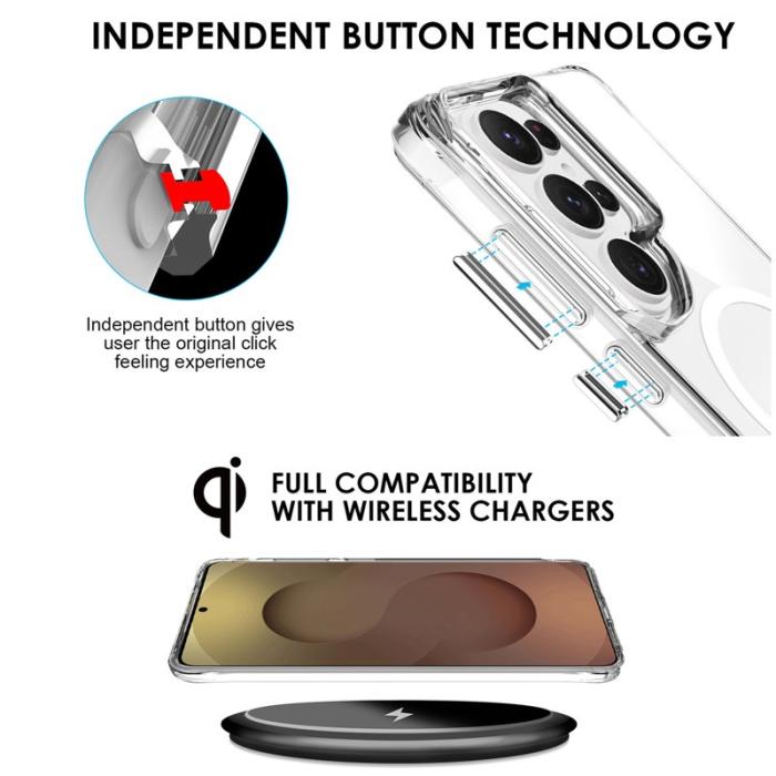 OEM - Mobilskal för Samsung Galaxy S26 Ultra Magnetiskt TPU + PC - Transparent