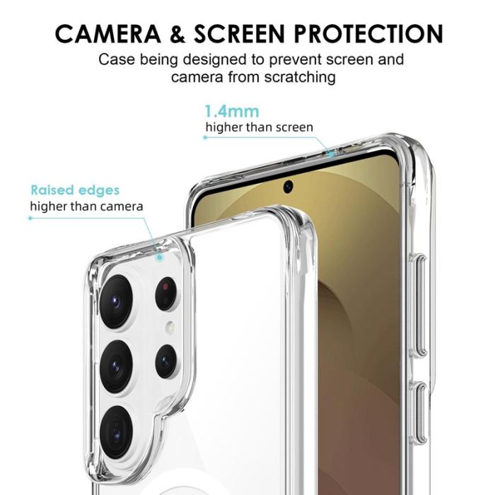 OEM - Mobilskal för Samsung Galaxy S26 Ultra Magnetiskt TPU + PC - Transparent