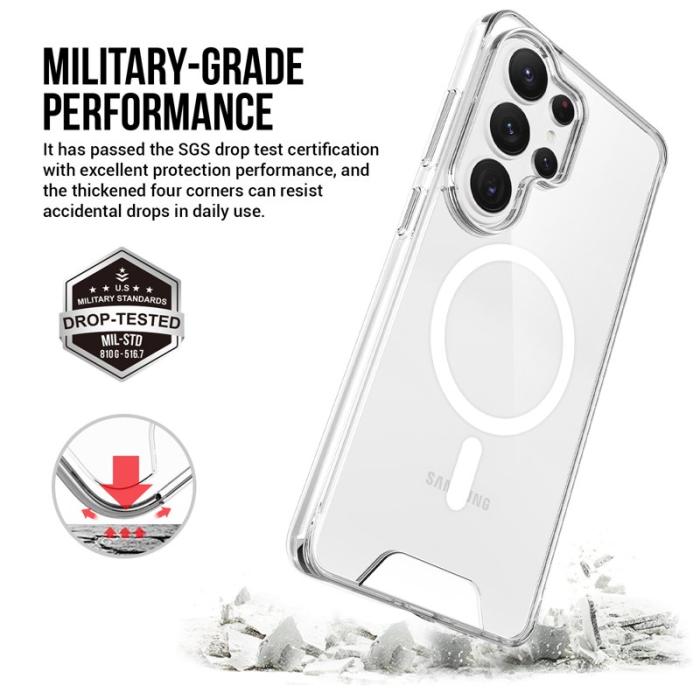 OEM - Mobilskal för Samsung Galaxy S26 Ultra Magnetiskt TPU + PC - Transparent