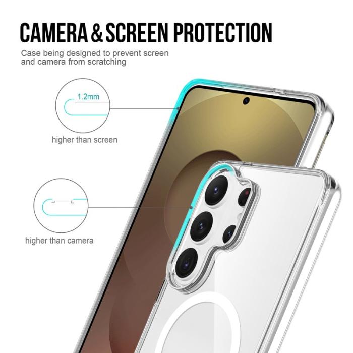 OEM - Mobilskal för Samsung Galaxy S26 Ultra Magnetiskt TPU + PC - Transparent