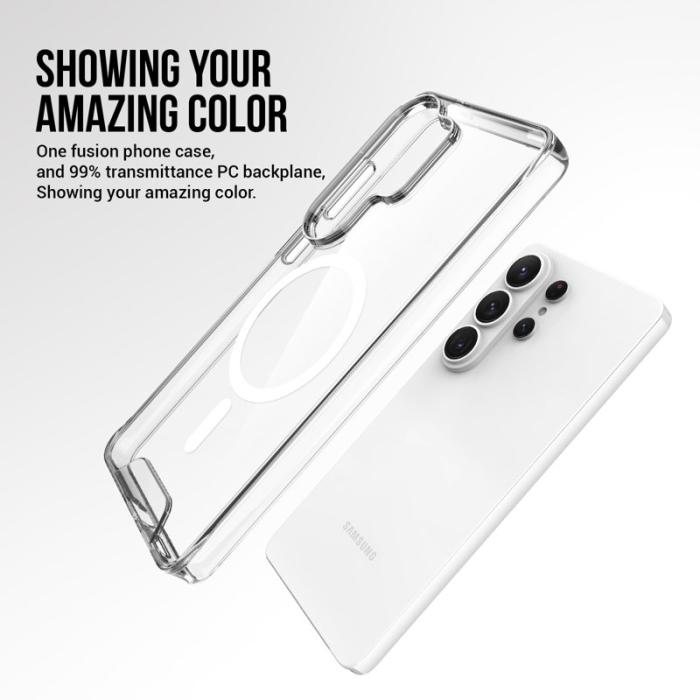 OEM - Mobilskal för Samsung Galaxy S26 Ultra Magnetiskt TPU + PC - Transparent