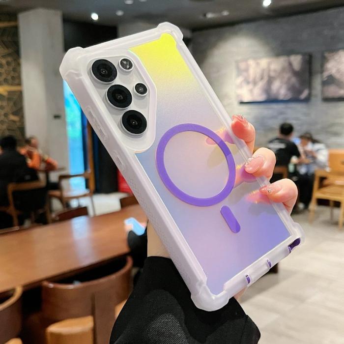 OEM - Mobilskal för Samsung Galaxy S26 Ultra Magnetiskt TPU + PC - Transparent Rosa