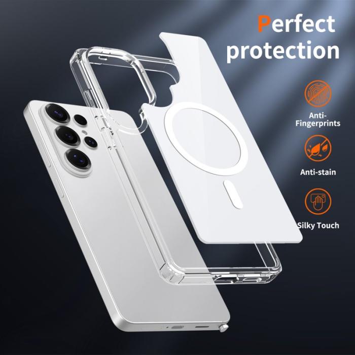 OEM - Mobilskal för Samsung Galaxy S26 Ultra Magnetiskt TPU + PC - Vit