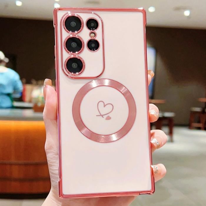 OEM - Mobilskal för Samsung Galaxy S26 Ultra Magnetiskt TPU - Rosaröd