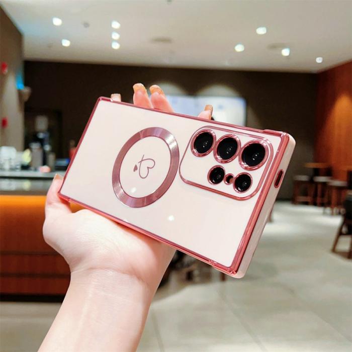 OEM - Mobilskal för Samsung Galaxy S26 Ultra Magnetiskt TPU - Rosaröd