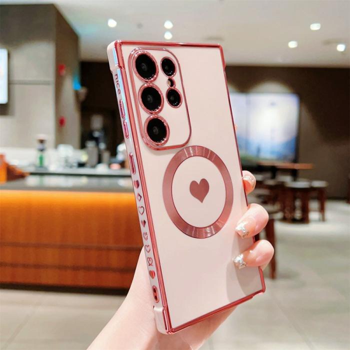 OEM - Mobilskal för Samsung Galaxy S26 Ultra Magnetiskt TPU - Rosaröd