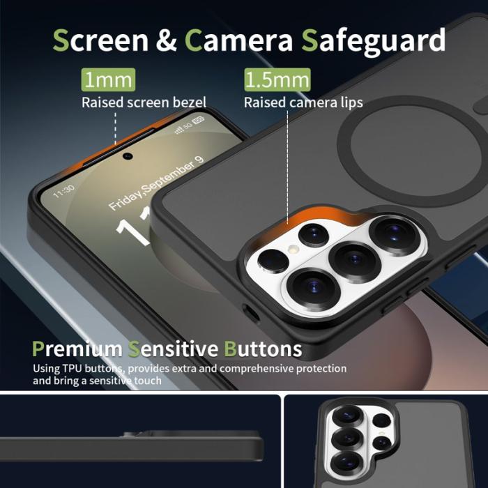 OEM - Mobilskal för Samsung Galaxy S26 Ultra Magnetiskt TPU - Svart