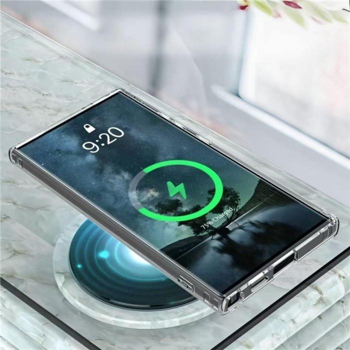 WANLONFENG - WANLONFENG Mobilskal för Samsung Galaxy S26 Ultra Magnetiskt TPU - Transparent