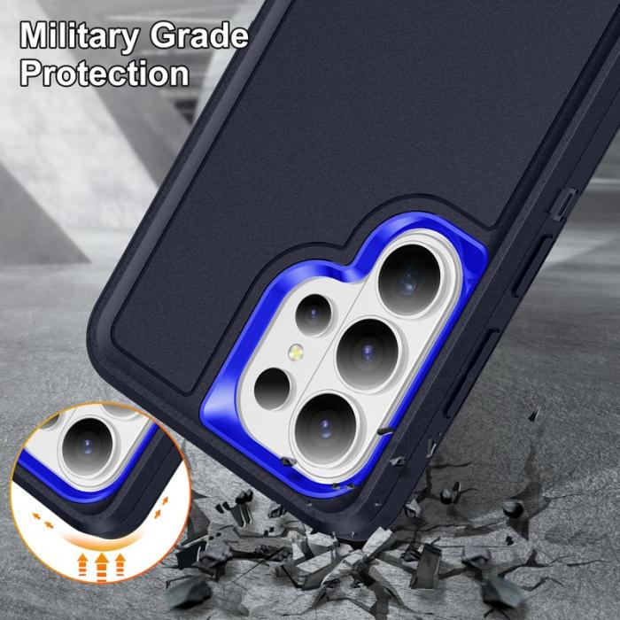 OEM - Mobilskal för Samsung Galaxy S26 Ultra PC + Silikon Anti-Drop Kickstand - Svart