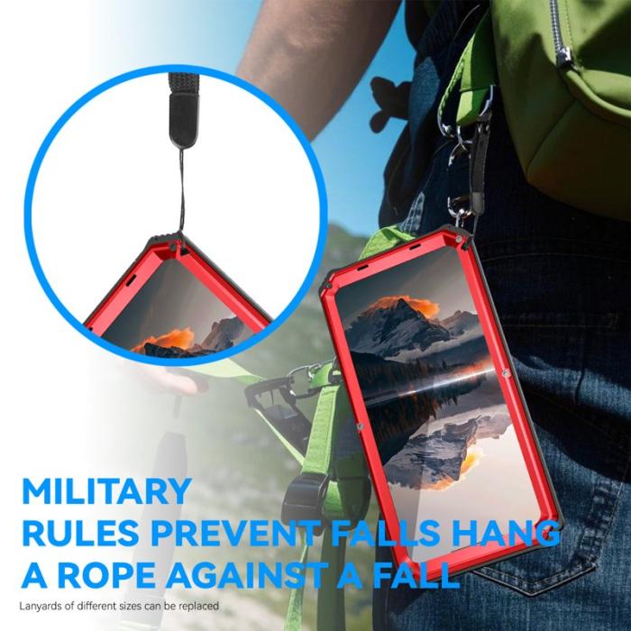 R-JUST - R-JUST Mobilskal för Samsung Galaxy S26 Ultra PC + Silikon Kickstand - Röd