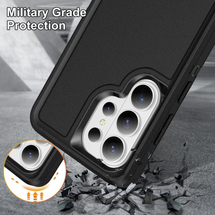 OEM - Mobilskal för Samsung Galaxy S26 Ultra PC + Silikon Kickstand - Svart