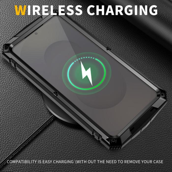 R-JUST - R-JUST Mobilskal för Samsung Galaxy S26 Ultra PC + Silikon Kickstand - Svart