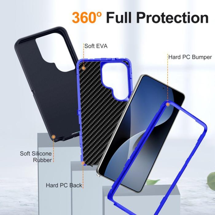 OEM - Mobilskal för Samsung Galaxy S26 Ultra PC + Silikon - Svart