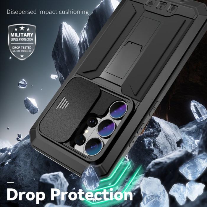 R-JUST - R-JUST Mobilskal för Samsung Galaxy S26 Ultra PC + Silikon - Svart