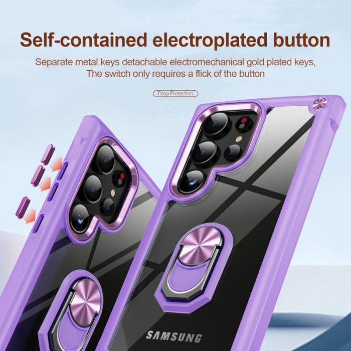 OEM - Mobilskal för Samsung Galaxy S26 Ultra PC + TPU Kickstand - Lila