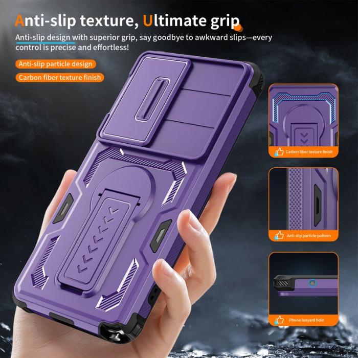 OEM - Mobilskal för Samsung Galaxy S26 Ultra PC + TPU Kickstand - Lila