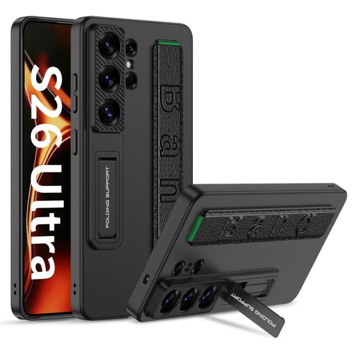 GKK - GKK Mobilskal för Samsung Galaxy S26 Ultra PC + TPU Kickstand - Svart
