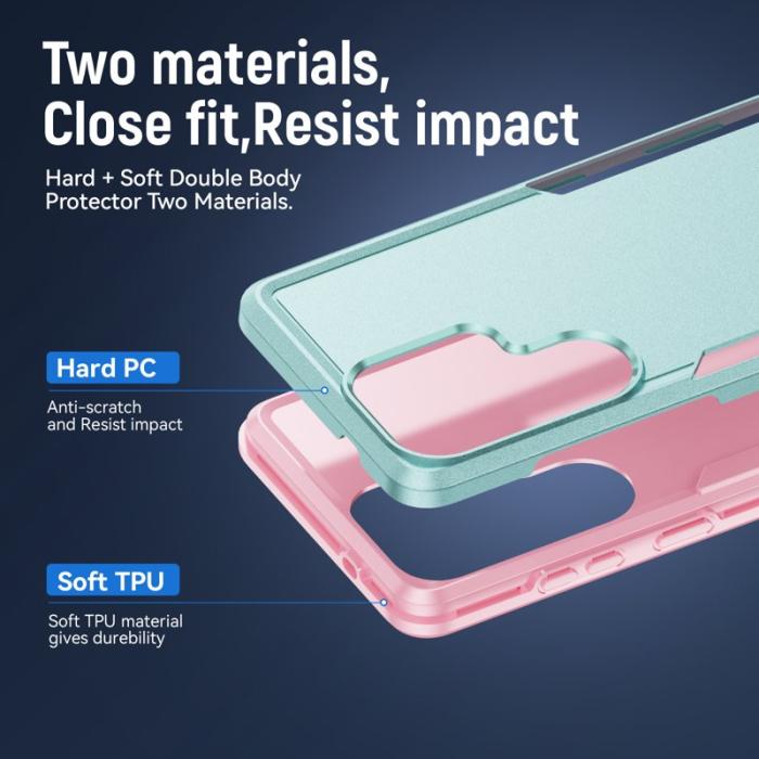 OEM - Mobilskal för Samsung Galaxy S26 Ultra PC + TPU Militärklass - Grön