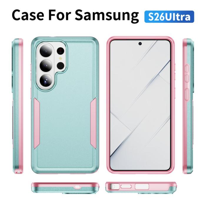 OEM - Mobilskal för Samsung Galaxy S26 Ultra PC + TPU Militärklass - Grön