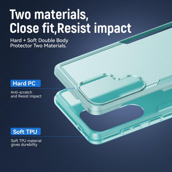 OEM - Mobilskal för Samsung Galaxy S26 Ultra PC + TPU Militärklass - Grön