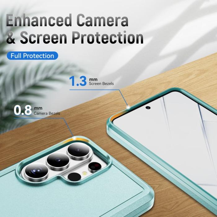 OEM - Mobilskal för Samsung Galaxy S26 Ultra PC + TPU Militärklass - Grön