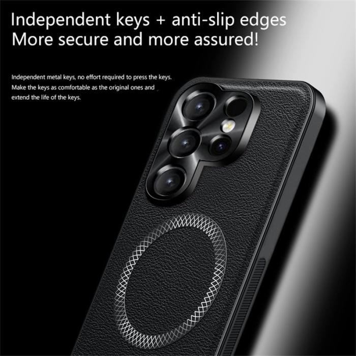 OEM - Mobilskal för Samsung Galaxy S26 Ultra PU + TPU - Grön