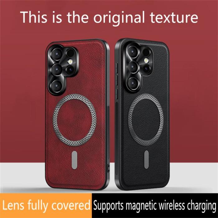 OEM - Mobilskal för Samsung Galaxy S26 Ultra PU + TPU - Grön