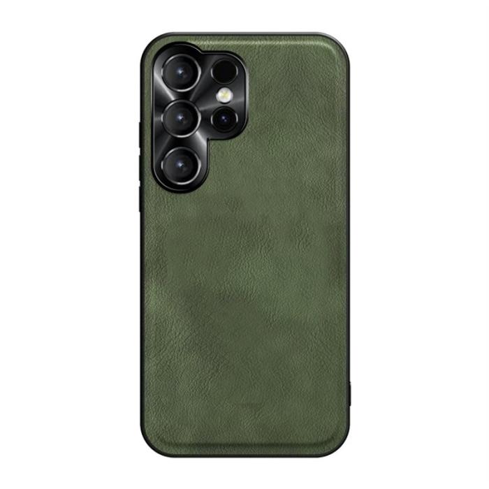 OEM - Mobilskal för Samsung Galaxy S26 Ultra PU + TPU + PC - Grön