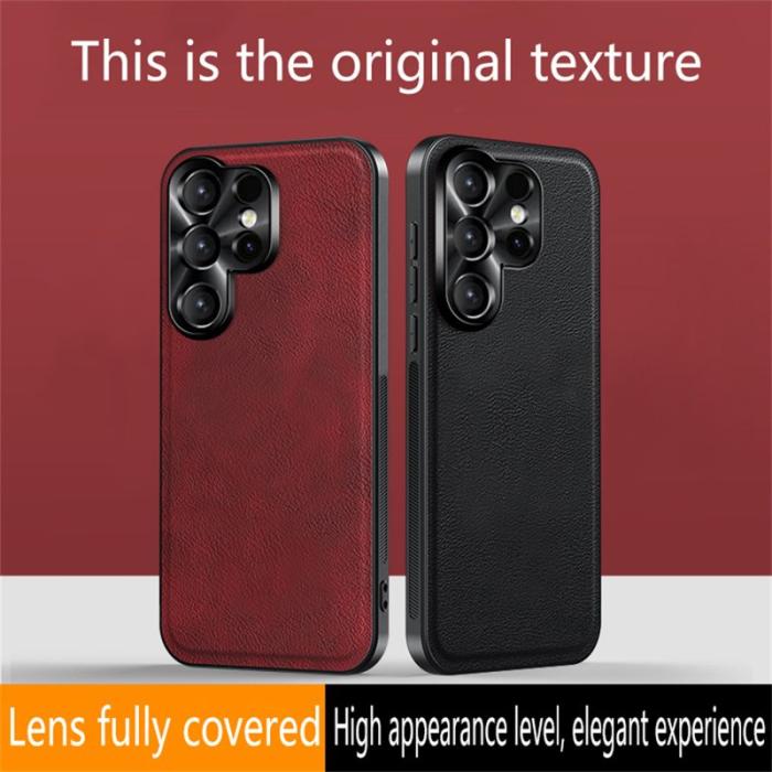 OEM - Mobilskal för Samsung Galaxy S26 Ultra PU + TPU + PC - Svart