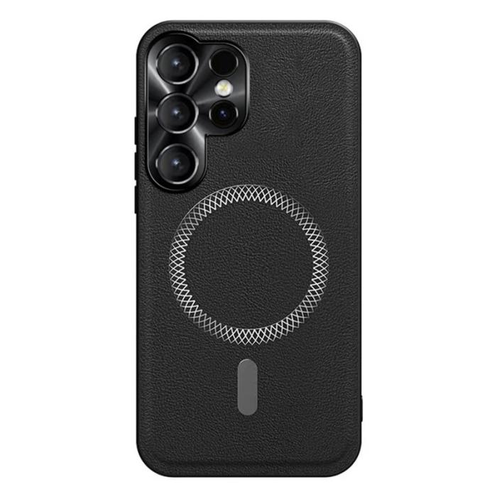 OEM - Mobilskal för Samsung Galaxy S26 Ultra PU + TPU - Svart