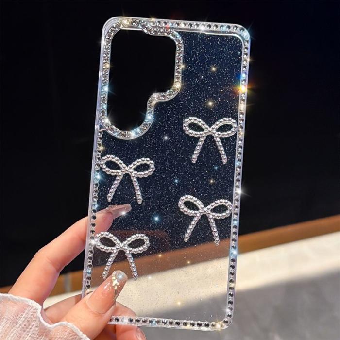 OEM - Mobilskal för Samsung Galaxy S26 Ultra Rhinestone TPU + PC - Glitter Transparent