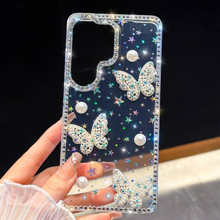 OEM - Mobilskal för Samsung Galaxy S26 Ultra Rhinestone TPU + PC - Stjärntransparent