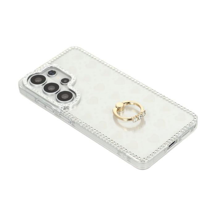 OEM - Mobilskal för Samsung Galaxy S26 Ultra Ring Kickstand TPU + PC - Transparent