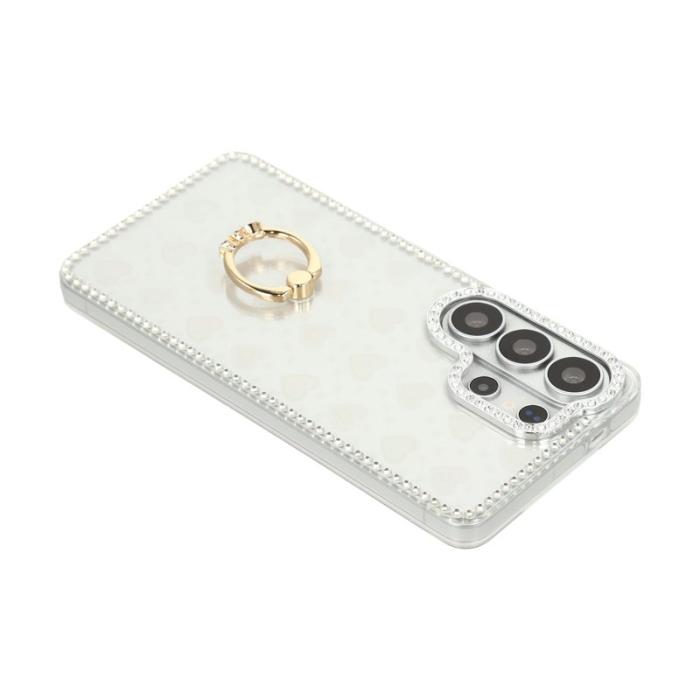 OEM - Mobilskal för Samsung Galaxy S26 Ultra Ring Kickstand TPU + PC - Transparent