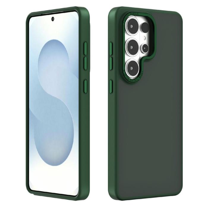 OEM - Mobilskal för Samsung Galaxy S26 Ultra Skin-Touch PC + TPU - Grön