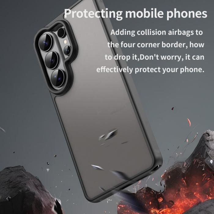 OEM - Mobilskal för Samsung Galaxy S26 Ultra Stötsäker PC + TPU - Svart