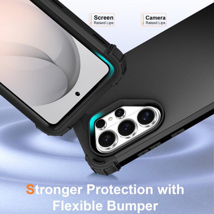 OEM - Mobilskal för Samsung Galaxy S26 Ultra Stötsäker PC + TPU - Svart