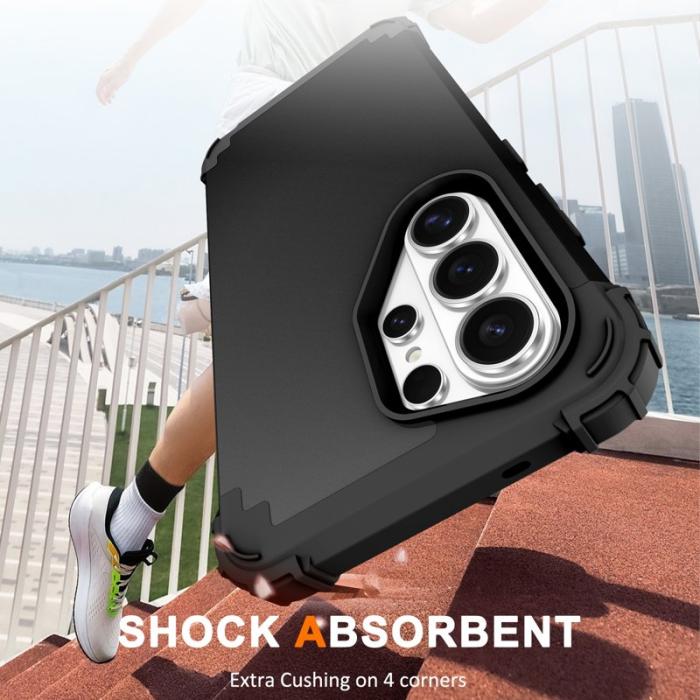 OEM - Mobilskal för Samsung Galaxy S26 Ultra Stötsäker PC + TPU - Svart