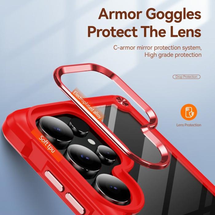 OEM - Mobilskal för Samsung Galaxy S26 Ultra Stöttålig PC + TPU - Röd