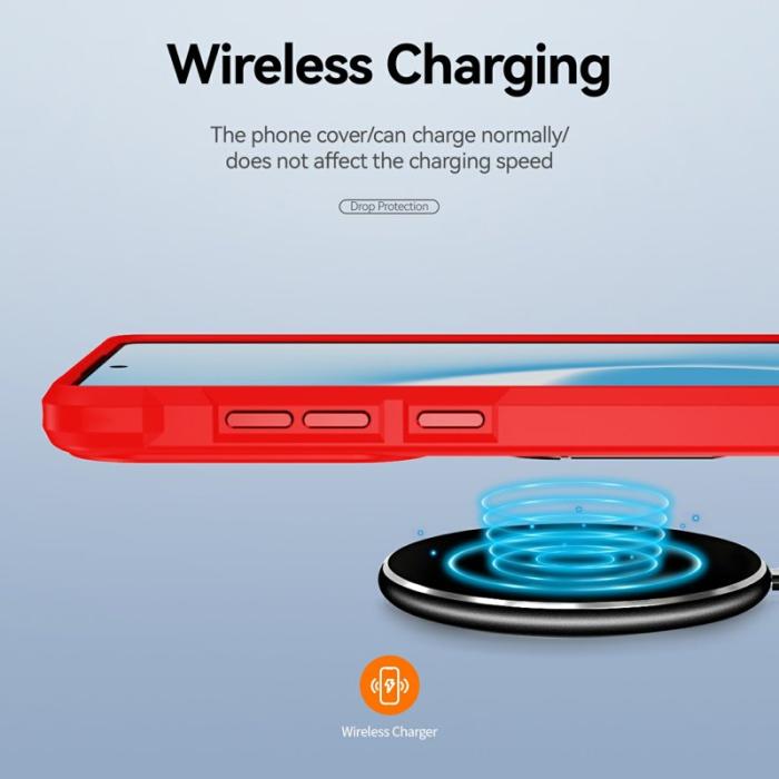 OEM - Mobilskal för Samsung Galaxy S26 Ultra Stöttålig PC + TPU - Röd