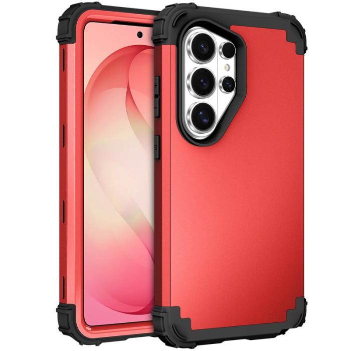 OEM - Mobilskal för Samsung Galaxy S26 Ultra Stöttålig PC + TPU - Röd