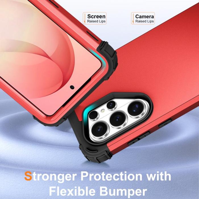 OEM - Mobilskal för Samsung Galaxy S26 Ultra Stöttålig PC + TPU - Röd